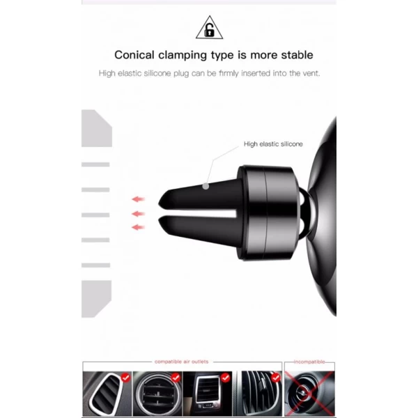 پایه نگهدارنده آهن ربایی بیسوس Baseus Gyro Magnet Air Vent Car Mount
