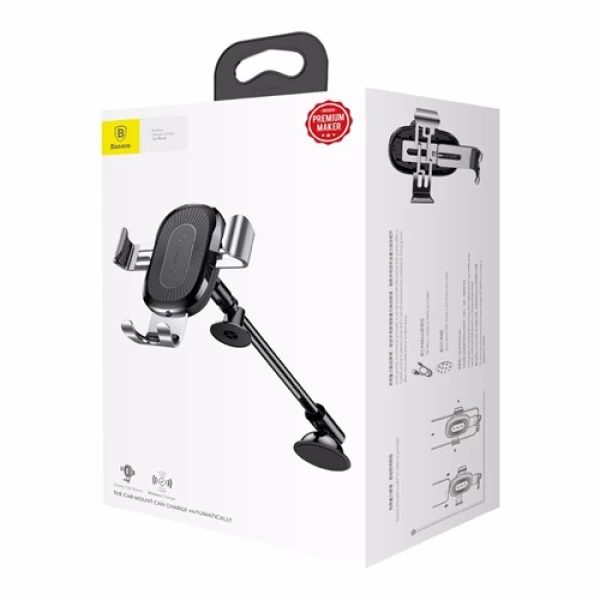 هولدر و شارژر وایرلس بیسوس Baseus Wireless Charger Gravity Car Mount