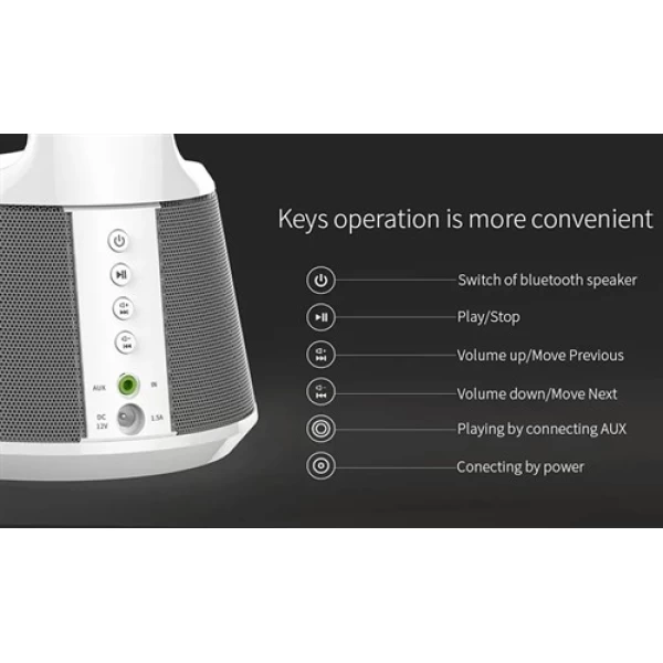 چراغ مطالعه ریمکس Remax RBL- L3 دارای اسپیکر بلوتوث