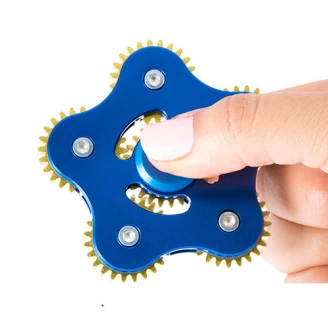 اسپینر چرخ دنده ای 5 پره فلزی Fidget Spinner Metal Gear