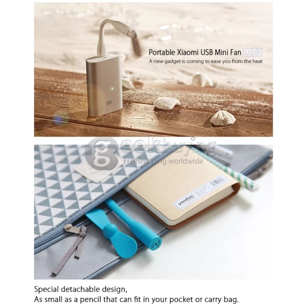 فن همراه شیائومی پرتابل Xiaomi USB Portable Mini Fan