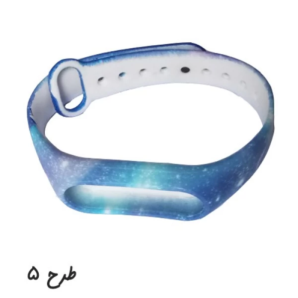 بند سیلیکونی طرح دار دستبند سلامتی شیائومی مدل Mi Band 2