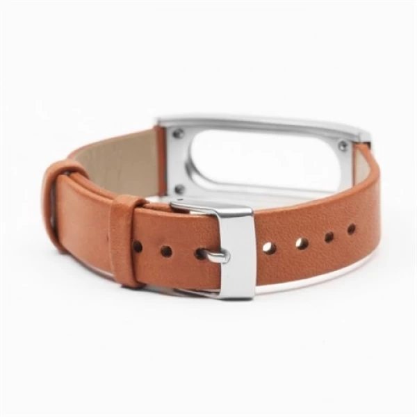 بند چرمی دستبند هوشمند شیائومی مدل Mi Band 2 Leather Strap-2