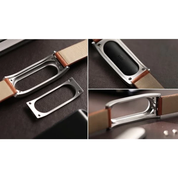 بند چرمی دستبند هوشمند شیائومی مدل Mi Band 2 Leather Strap-10