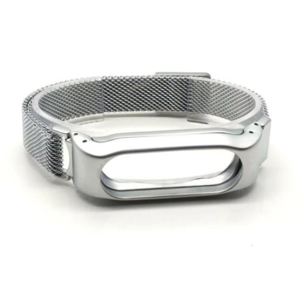 بند مچ بند هوشمند شیائومی مدل Mi Band 2 Stainless Steel Magnetic