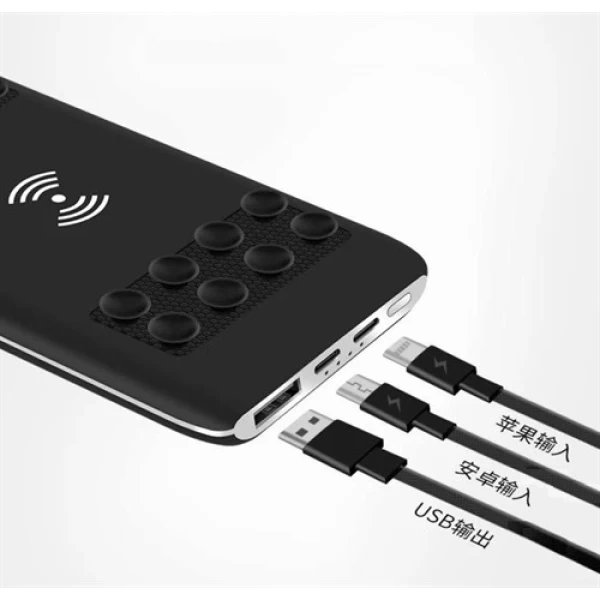 پاوربانک وایرلس 8000 میلی آمپر Wosun LWC-S8 با پد نگهدارنده