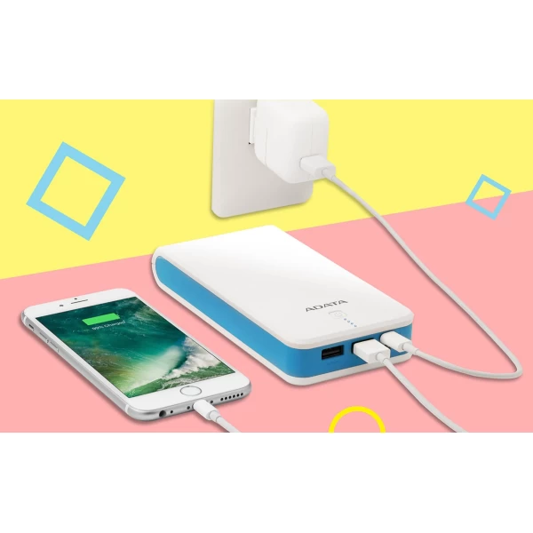 پاوربانک 20100 میلی آمپر ای دیتا مدل Adata P20100