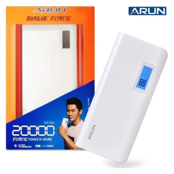 پاوربانک 20000 میلی آمپر آرون ARUN Y635