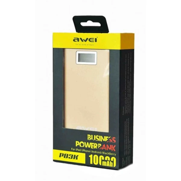 پاوربانک 10000 میلی آمپر اوی Awei P83K
