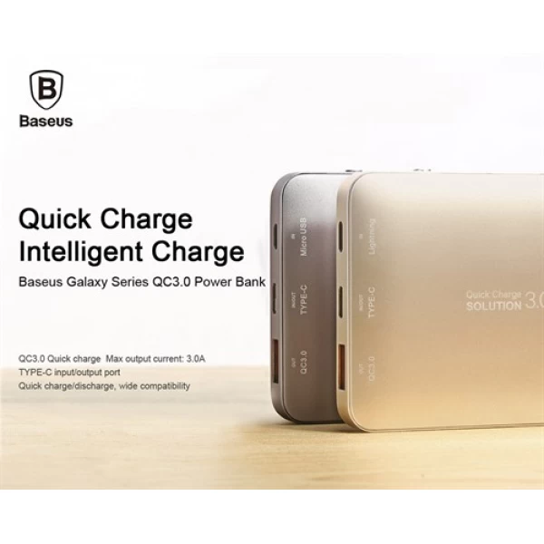 پاوربانک 10000 میلی آمپر شارژ سریع بیسوس Baseus Quick Charge 3.0 با پورت میکرو