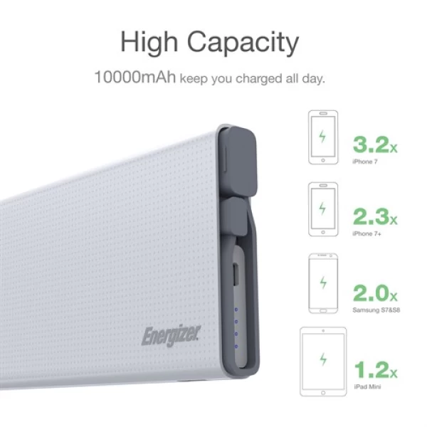 پاوربانک 10000 میلی آمپر انرجایزر Energizer UE 10004