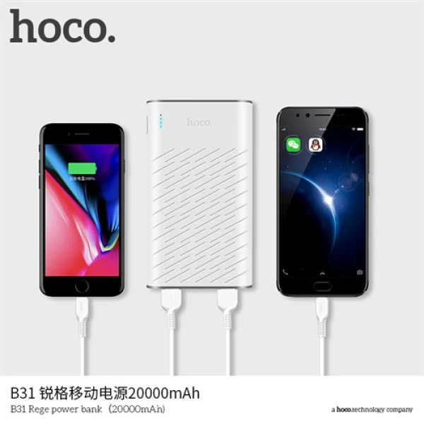 پاوربانک 20000 میلی آمپر هوکو Hoco B31