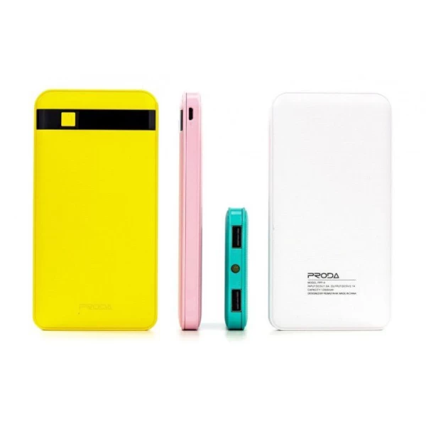 پاوربانک 12000 میلی آمپر پرودا ریمکس مدل Gentelman