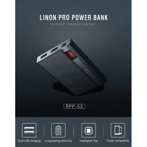 پاوربانک 10000 میلی آمپر ریمکس Remax Linon RPP-53