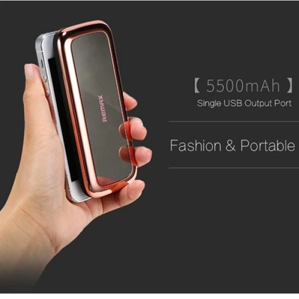 پاوربانک 5500 میلی آمپر ریمکس Remax Mirror RPP-35