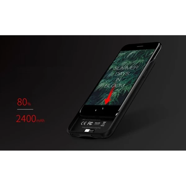 بک کاور و پاوربانک 2400 میلی آمپر ریمکس Remax PN-01 مناسب Apple iPhone  7
