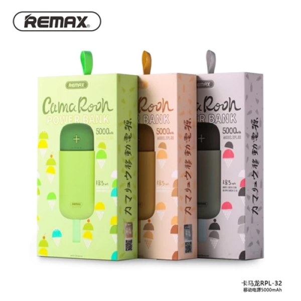 پاوربانک 5000 میلی آمپر ریمکس Remax RPL-32 Camaroon