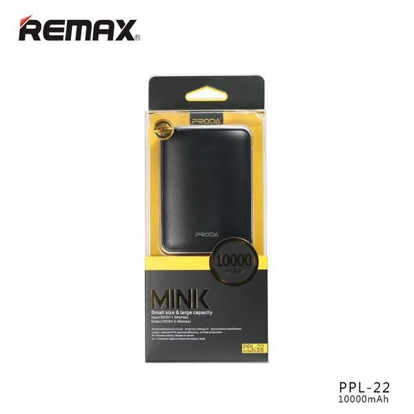 پاوربانک 10000 میلی آمپر ریمکس Remax Mink PPL-22