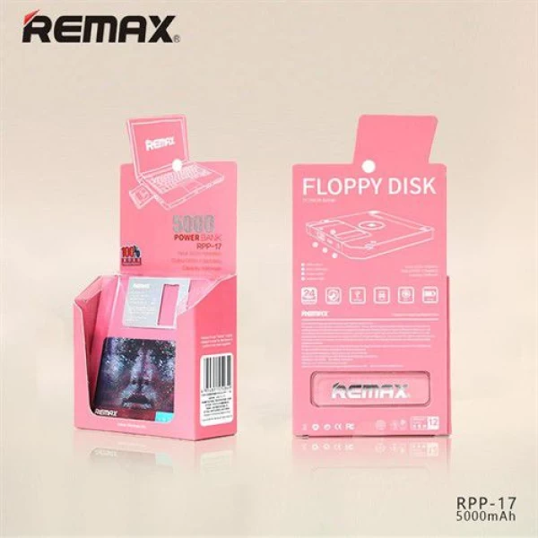 پاوربانک 5000 میلی آمپر ریمکس Remax Floppy RPP-17