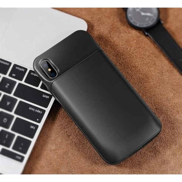 بک کاور و پاوربانک 6000 میلی آمپر راک ROCK P41 مخصوص آیفون X