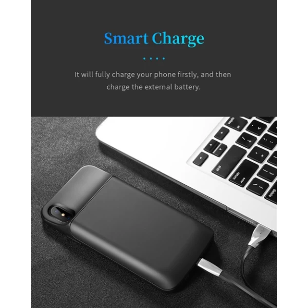 بک کاور و پاوربانک 6000 میلی آمپر راک ROCK P41 مخصوص آیفون X