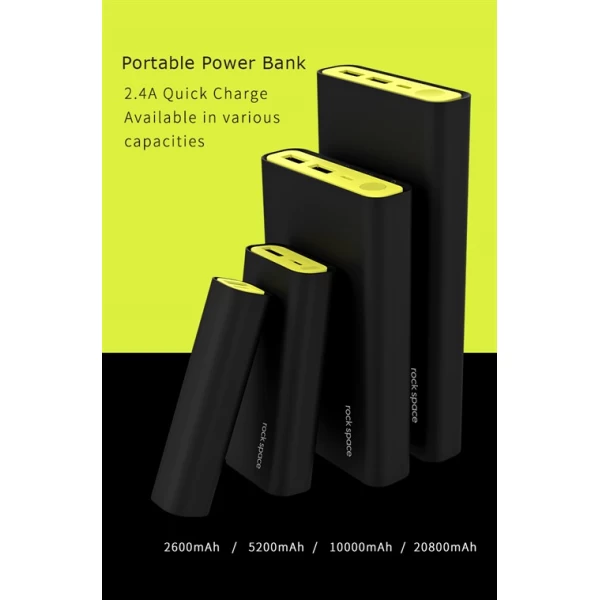پاوربانک 20800 میلی آمپر راک Rock P19