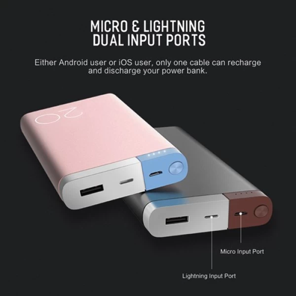 پاوربانک 20000 میلی آمپر راک Rock W2006 Odin