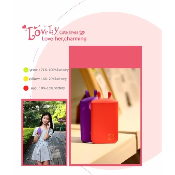 پاوربانک 6000 میلی آمپر فانتزی روموس Romoss Lovely-ELF LE06