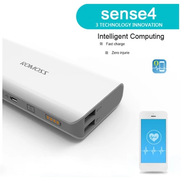 پاوربانک 10400 میلی آمپر روموس Romoss Sense 4 PH50