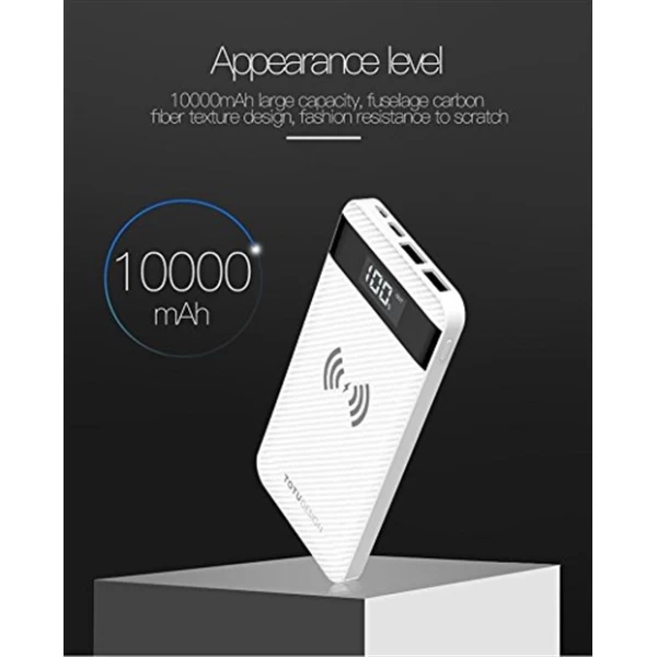 پاوربانک وایرلس 10000 میلی آمپر توتو Totu PBW01 Founder