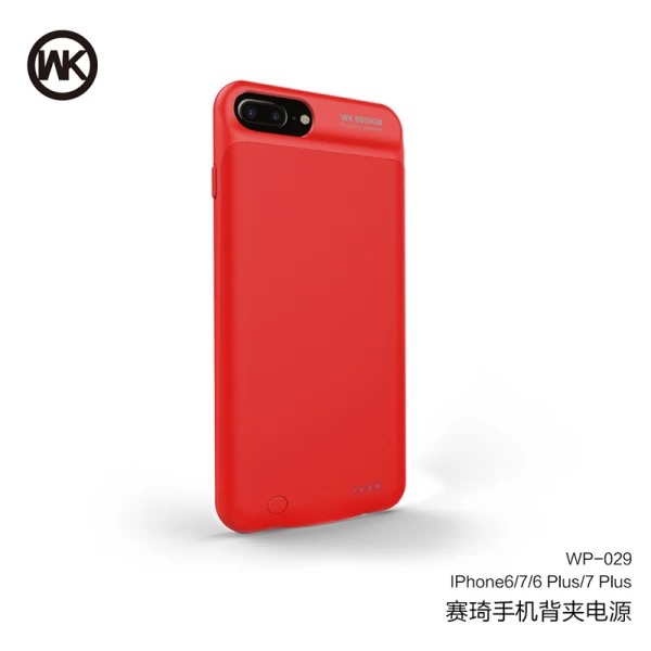 بک کاور و پاوربانک 3600 میلی آمپر دبلیو کی WK WP-029 مناسب Apple iPhone 6 Plus/7 Plus