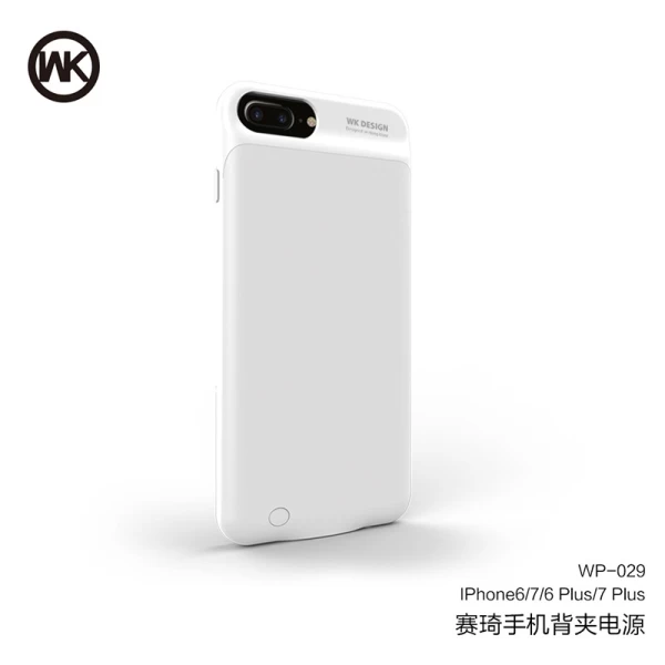 بک کاور و پاوربانک 3600 میلی آمپر دبلیو کی WK WP-029 مناسب Apple iPhone 6 Plus/7 Plus