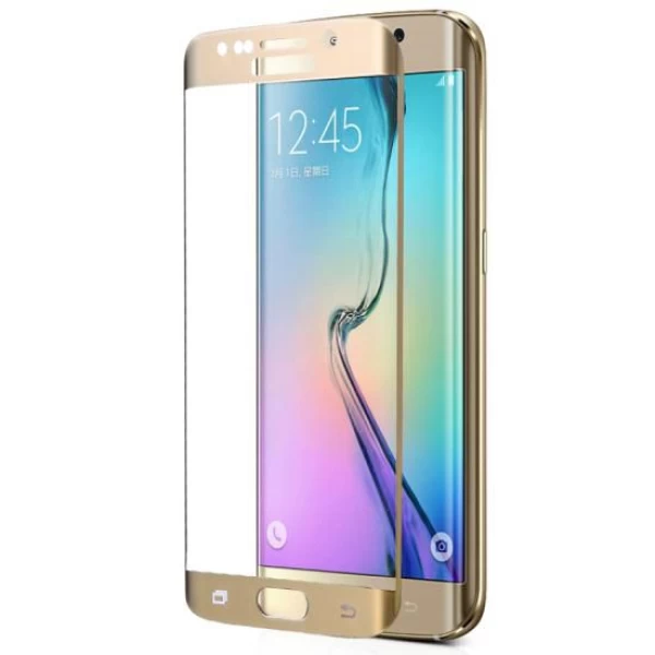 محافظ صفحه نمایش شیشه ای 3D و خمیده مارک V-Like مناسب S7 Edge