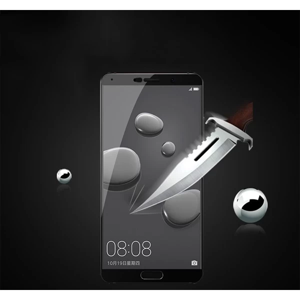 محافظ صفحه نمایش شیشه ای تمام صفحه و خمیده تمام چسب مناسب Huawei Mate 10