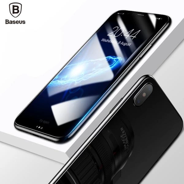 محافظ صفحه نمایش شیشه ای پشت و رو بیسوس آیفون Baseus Glass Film Set Apple iPhone X