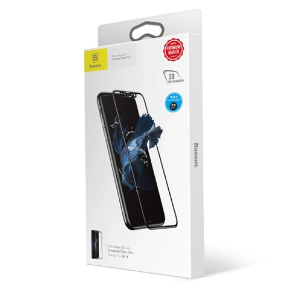 محافظ صفحه نمایش شیشه ای بیسوس آیفون Baseus Silk-screen Anti-blue Apple iPhone X