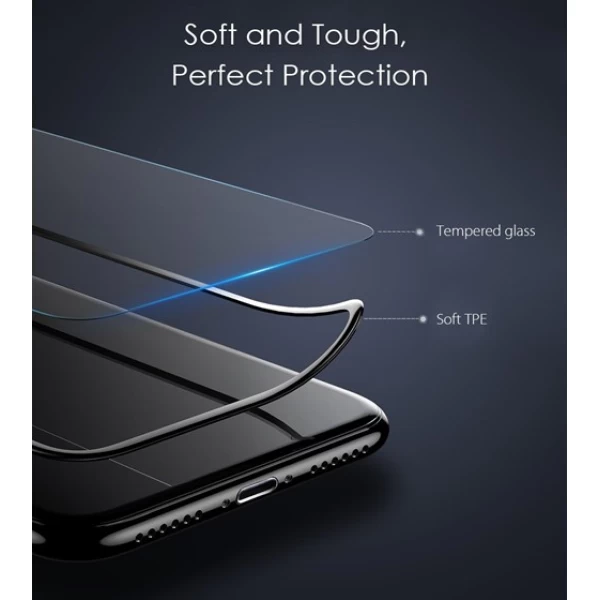 محافظ صفحه نمایش شیشه ای بیسوس آیفون Baseus Silk-screen Anti-blue Apple iPhone X