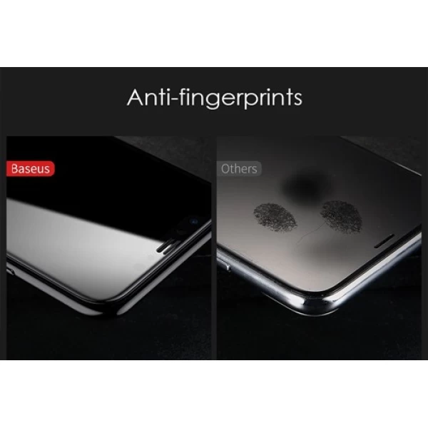 محافظ صفحه نمایش شیشه ای بیسوس آیفون Baseus Silk-screen Anti-blue Apple iPhone X