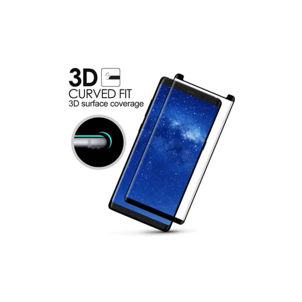 محافظ صفحه نمایش شیشه ای تمام صفحه و خمیده تمام چسب مناسب Samsung Galaxy Note 8 مارک RG