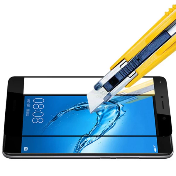 محافظ صفحه نمایش شیشه ای تمام صفحه و خمیده مارک رمو مناسب Huawei Y7 Prime