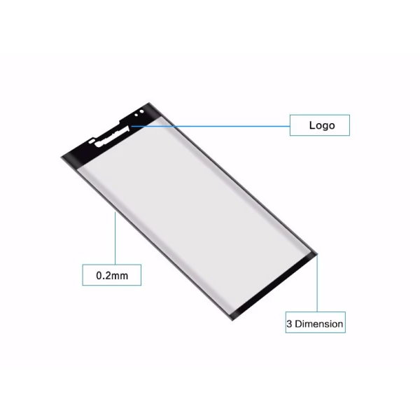محافظ صفحه نمایش شیشه ای تمام صفحه و خمیده مارک رمو مناسب BlackBerry Priv