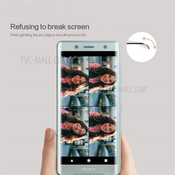 محافظ صفحه نمایش شیشه ای تمام صفحه و خمیده Remo برای Sony Xperia XZ2 Compact