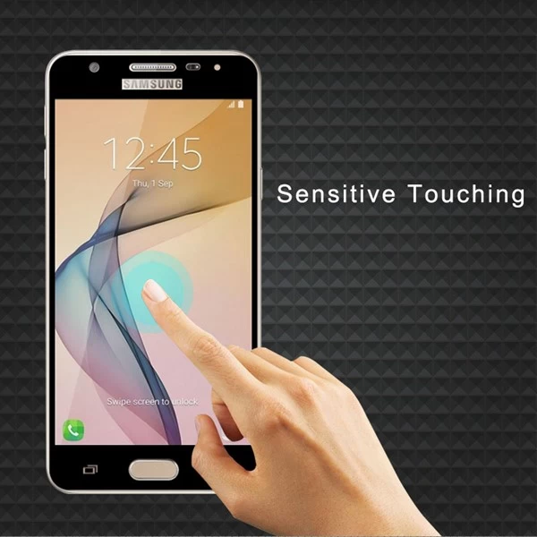 محافظ صفحه نمایش شیشه ای تمام صفحه و خمیده مارک رمو مناسب Samsung Galaxy J5 Prime