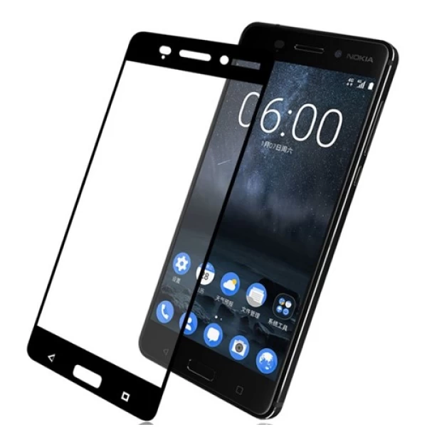 محافظ صفحه نمایش شیشه ای تمام صفحه و خمیده مارک رمو مناسب Nokia 6