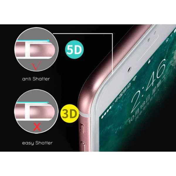 محافظ شیشه ای 5D صفحه نمایش مناسب Apple iPhone 7 Plus
