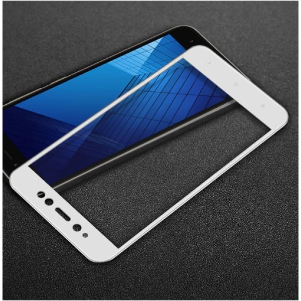 محافظ صفحه نمایش شیشه ای تمام صفحه و خمیده تمام چسب مناسب Xiaomi Redmi Note 5a