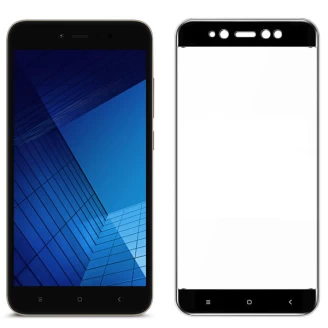 محافظ صفحه نمایش شیشه ای تمام صفحه و خمیده تمام چسب مناسب Xiaomi Redmi Note 5a