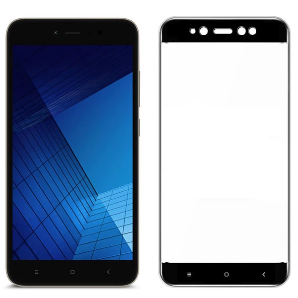 محافظ صفحه نمایش شیشه ای تمام صفحه و خمیده تمام چسب مناسب Xiaomi Redmi Note 5a