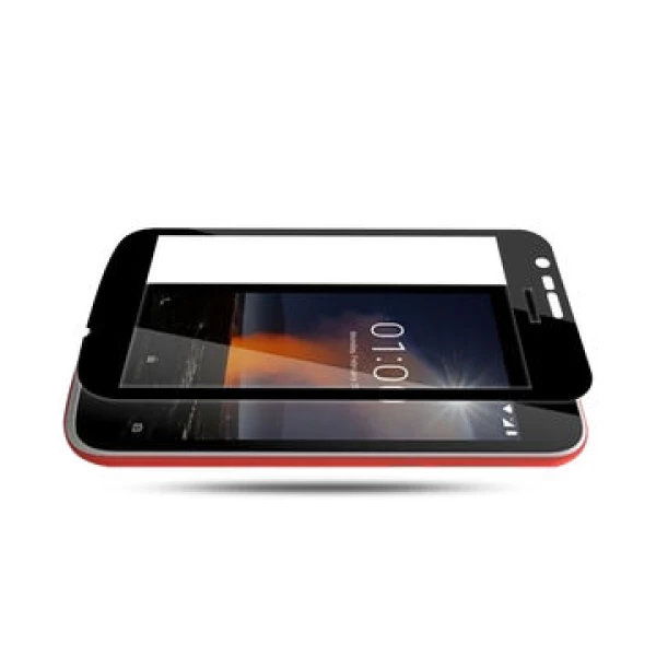 محافظ صفحه شیشه ای تمام صفحه تمام چسب Nokia 1