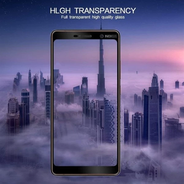 محافظ صفحه شیشه ای تمام صفحه تمام چسب Nokia 1